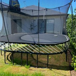 Used Springfree Large Square Trampoline Used Springfree Large Square Trampoline