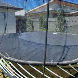 Used Springfree Large Square Trampoline #2 Used Springfree Large Square Trampoline #2