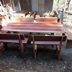 7 Piece Rustic Bush timber Dining Setting #2 7 Piece Rustic Bush timber Dining Setting #2