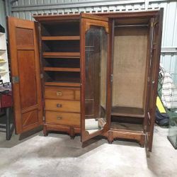 Large Antique Wardrobe Circa 1875 Large Antique Wardrobe Circa 1875
