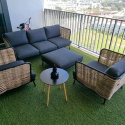 Large genuine wicker outdoor set from Domayne. Like new. #3 Large genuine wicker outdoor set from Domayne. Like new. #3