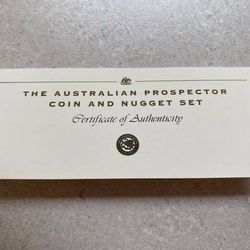 PROSPECTOR COIN & NUGGET SET #3 PROSPECTOR COIN & NUGGET SET #3