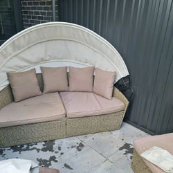 Outdoor round modular lounge setting #2 Outdoor round modular lounge setting #2