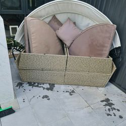 Outdoor round modular lounge setting #3 Outdoor round modular lounge setting #3