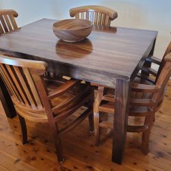 Solid timber 4 seater dining setting #2 Solid timber 4 seater dining setting #2